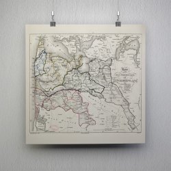 Ringkjbing Amt 1827 - Administrativt kort