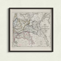 Ringkjbing Amt 1827 - Administrativt kort