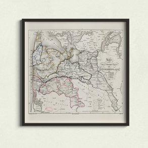 Ringkjbing Amt 1827 - Administrativt kort