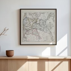 Ringkjbing Amt 1827 - Administrativt kort