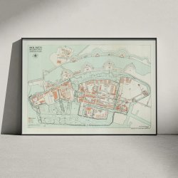 Holmen og Luftmarinestationen 1931 - Militrkort