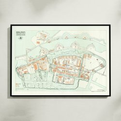 Holmen og Luftmarinestationen 1931 - Militrkort