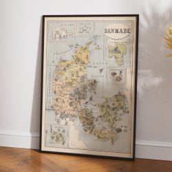 Danmark med Kolonier 1884