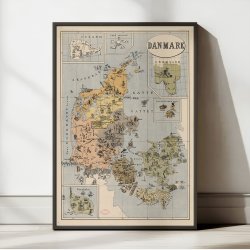 Danmark med Kolonier 1884