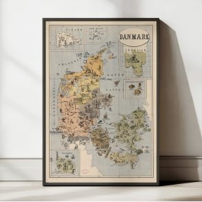 Danmark med Kolonier 1884