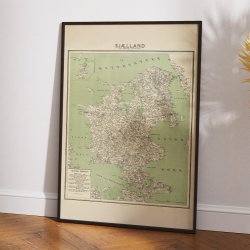 Sjlland 1881 - Administrativt Kort