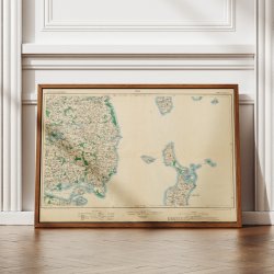 Skanderborg og Sams 1916 - Tysk militrkort