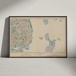 Skanderborg og Sams 1916 - Tysk militrkort