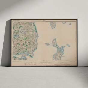 Skanderborg og Sams 1916 - Tysk militrkort