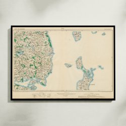 Skanderborg og Sams 1916 - Tysk militrkort