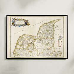 Nordjylland 1662 - Historisk kort