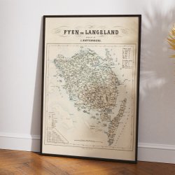 Fyn og Langeland 1860 ? Administrativt Kort