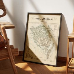 Fyn og Langeland 1860 ? Administrativt Kort