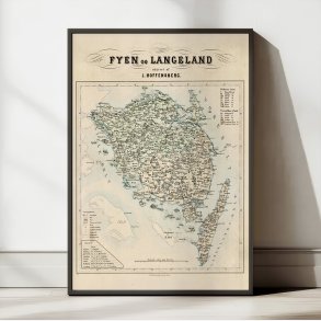 Fyn og Langeland 1860 ? Administrativt Kort