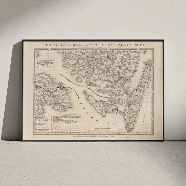 Den sydlige del af Fyn 1840 - Tsinge, Langeland, r &amp; Als