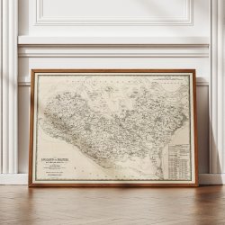 Lolland og Falster 1866 - Bull og Both Kort