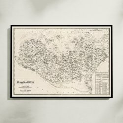 Lolland og Falster 1866 - Bull og Both Kort