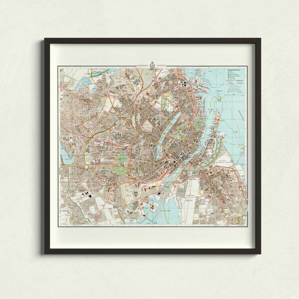 Kort over Kbenhavn 1937  - Bykort