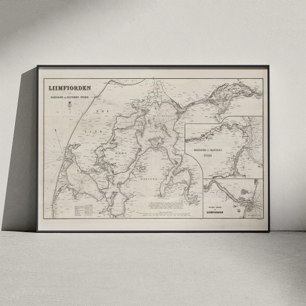 Limfjorden 1850 - Mariager og Randers Fjorde