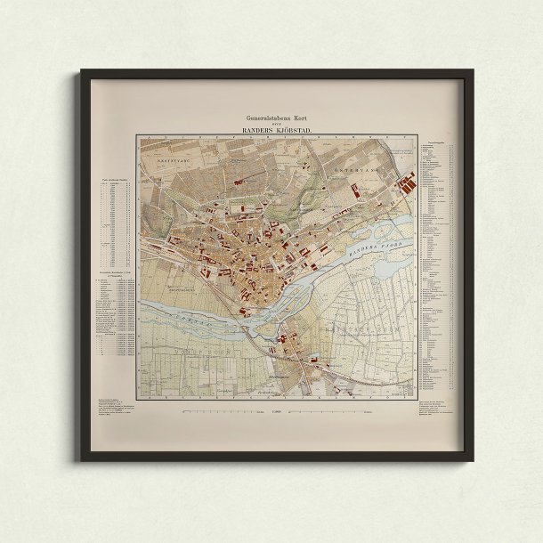 Randers 1907 - Bykort &amp; Plakat