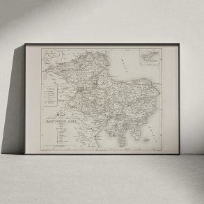 Randers Amt 1829 - Administrativt amtsskelkort