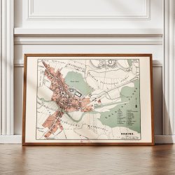 Kolding By 1879 - Topografisk kort