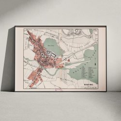 Kolding By 1879 - Topografisk kort