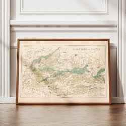 Silkeborg og omegn 1883 - Topografisk kort