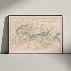 Silkeborg og omegn 1883 - Topografisk kort