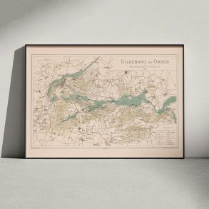 Silkeborg og omegn 1883 - Topografisk kort