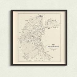 Viborg Kbstads jorder 1882 - Matrikelkort