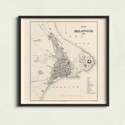 Helsingr By 1859 - J. P. Trap