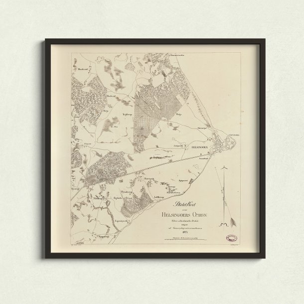 Helsingr Omegn 1823 - Skeletkort