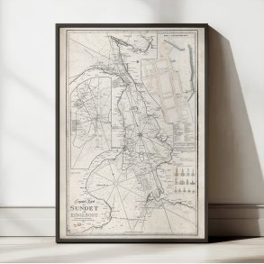 Sundet og Kge Bugt 1832 - G. Klints skort