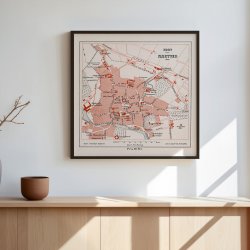 Nstved 1882 - Historisk bykort