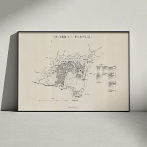 Fredericia Fstning 1864 - Militrkort & bykort