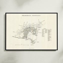 Fredericia Fstning 1864 - Militrkort &amp; bykort