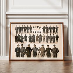 Herremode 1910 - New York - Plakat