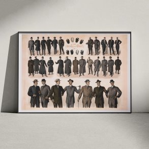 Herremode 1910 - New York - Plakat