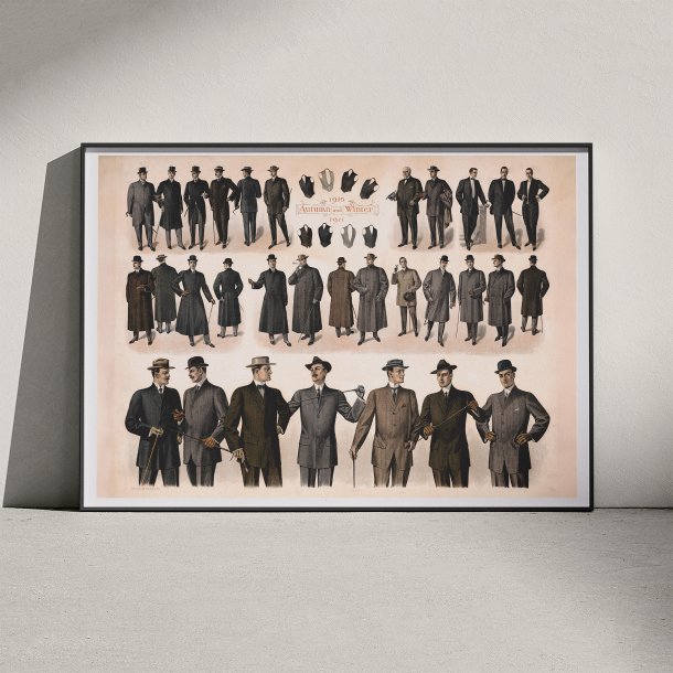 Herremode 1910 - New York - Plakat