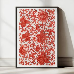 Blomster, Kinesisk mnster 1867 - Plakat