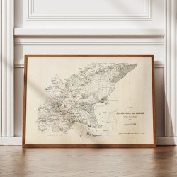 Fredericia og omegn 1864 - Militrkort