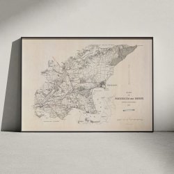 Fredericia og omegn 1864 - Militrkort