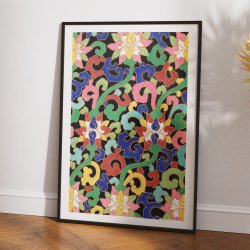 Blomster II, Kinesisk mnster 1867 - Plakat