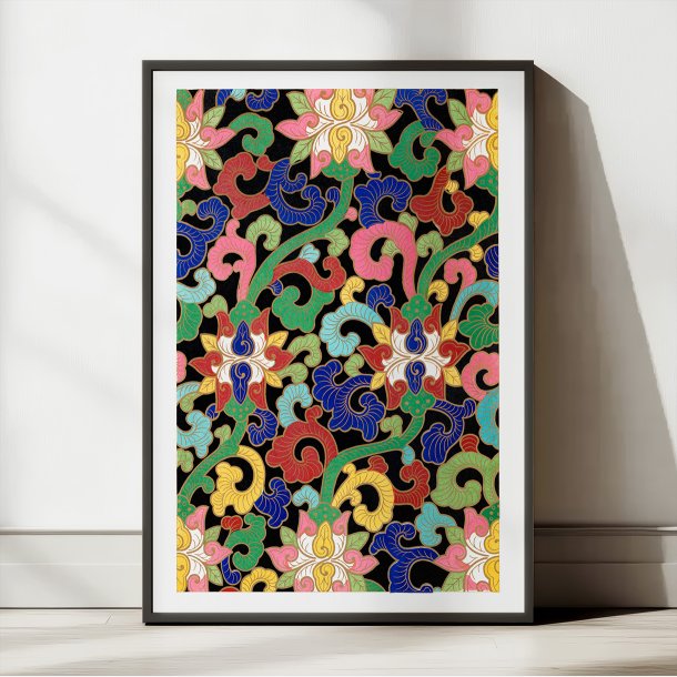 Blomster II, Kinesisk mnster 1867 - Plakat