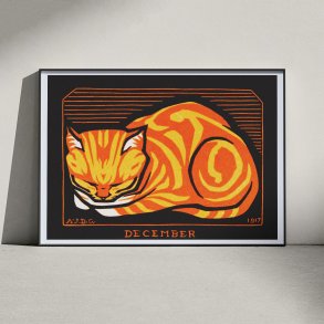 December Cat 1917 - Plakat