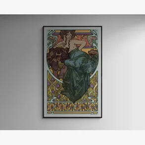 Uden Navn 1902 - Mucha Plakat - 48x75 cm
