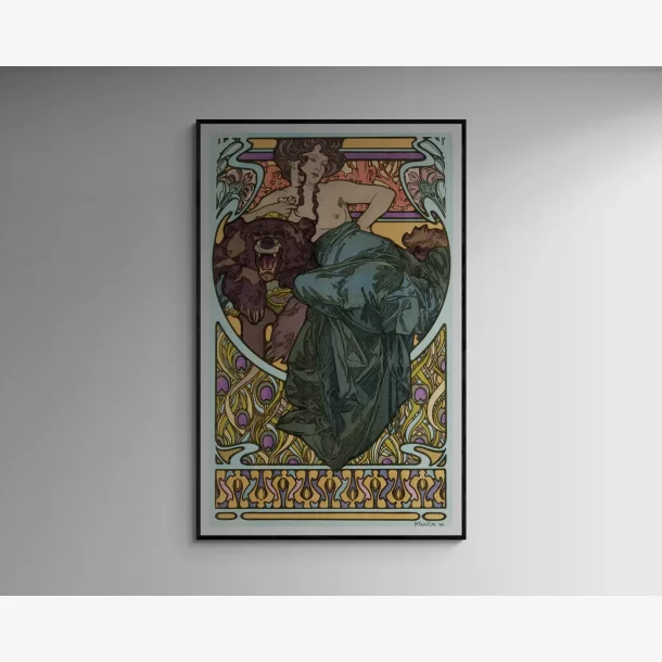 Uden Navn 1902 - Mucha Plakat - 48x75 cm