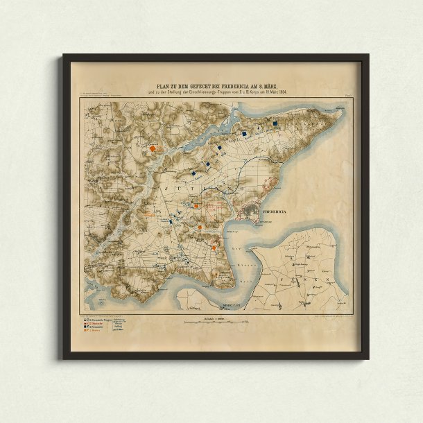 Slaget ved Fredericia - Plan over 8. marts 1864