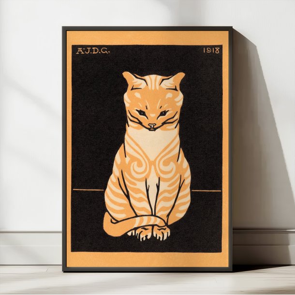 Siddende Kat 1918 - Plakat